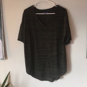 Dark green striped tunic